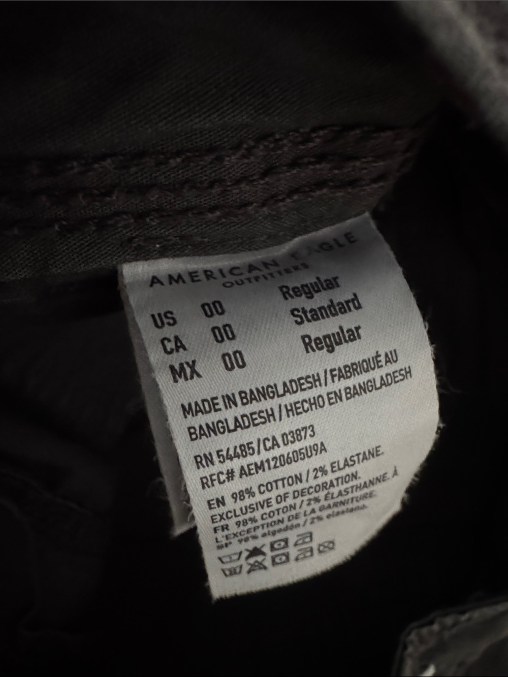 American Eagle Outfitters Charcoal Cargo Pants - Picture 5 of 5